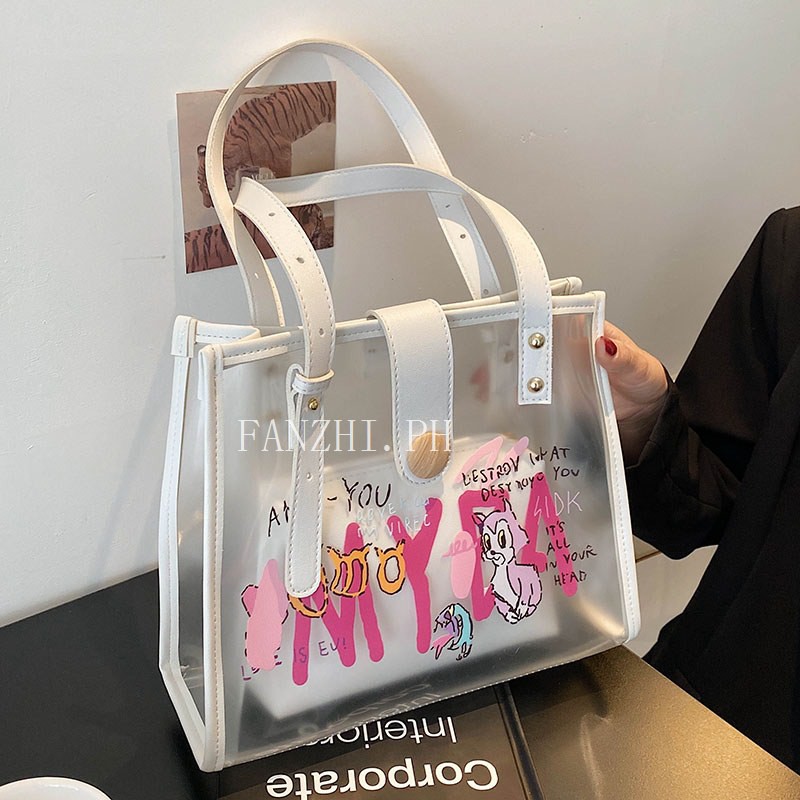 Transparent store bag shopee