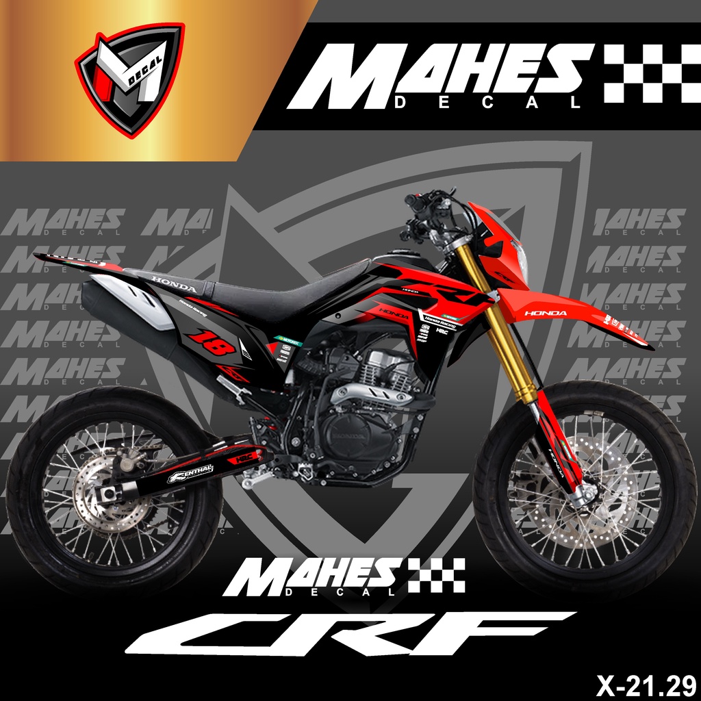 Decal Sticker Fullbody Honda Crf 150 Motif Md X 2129 Shopee Philippines 0536