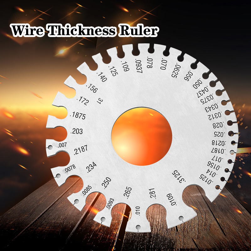 Stainless Steel 0-36 AWG SWG Wire Thickness Ruler Gauge Diameter ...