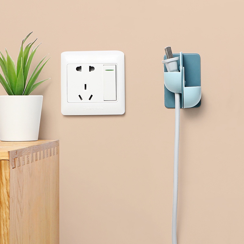 Nordic Wall Mounted Storage Plug Bracket Double Sides Power Cable ...