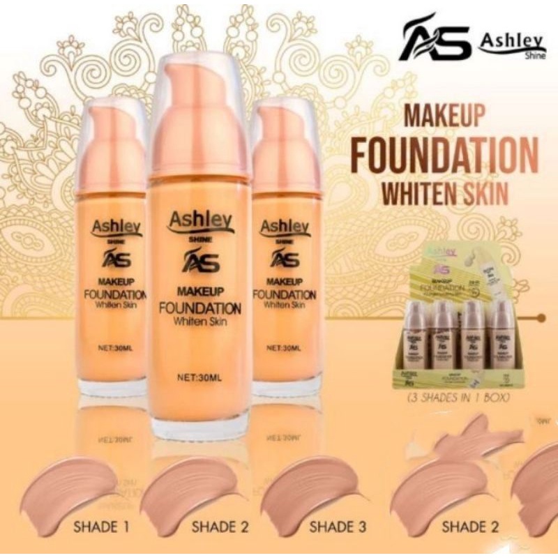 AS ASHLEY SHINE makeup foundation whiten skin 40ml Shopee Philippines