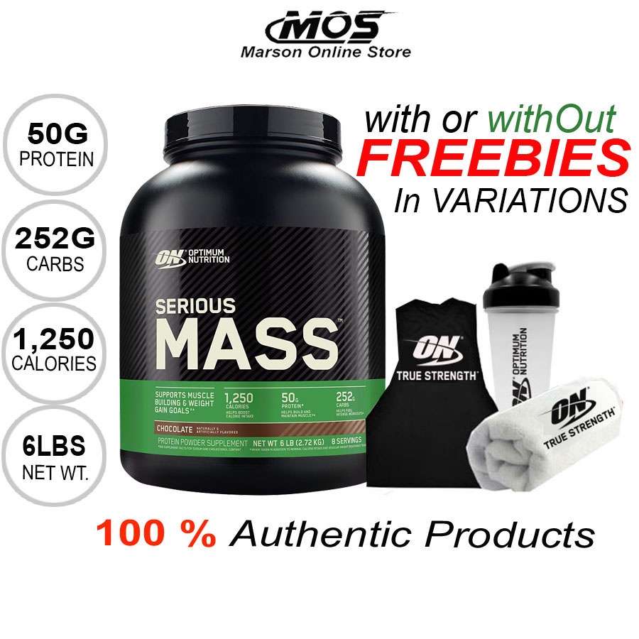 Optimum Nutrition Serious Mass 6lbs Assorted Flavors On Shopee Philippines 9815