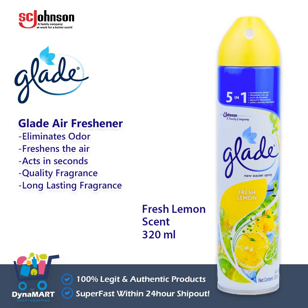 Glade Air Freshener Fresh Lemon Scent 320ml Free T Shopee Philippines