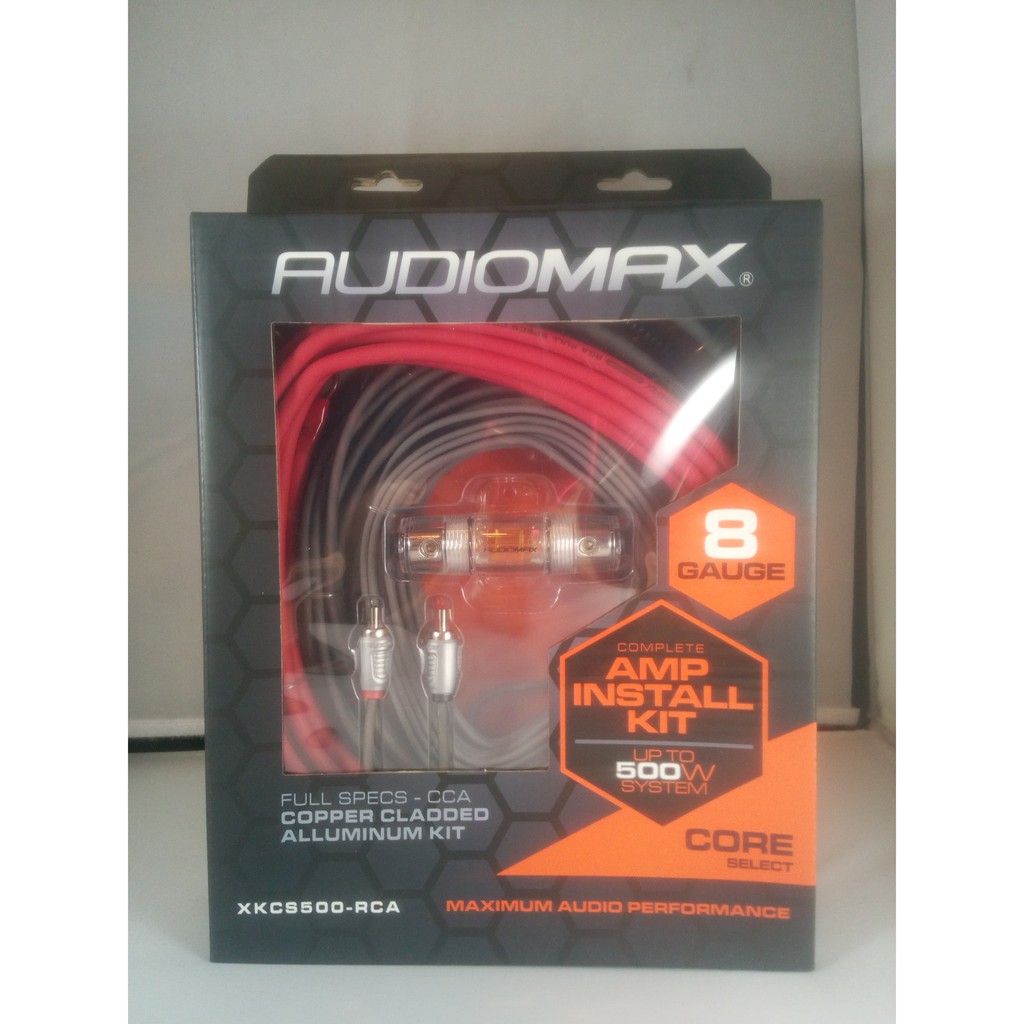 Audiomax Complete Amplifier Install Kit (Gauge 8) | Shopee Philippines