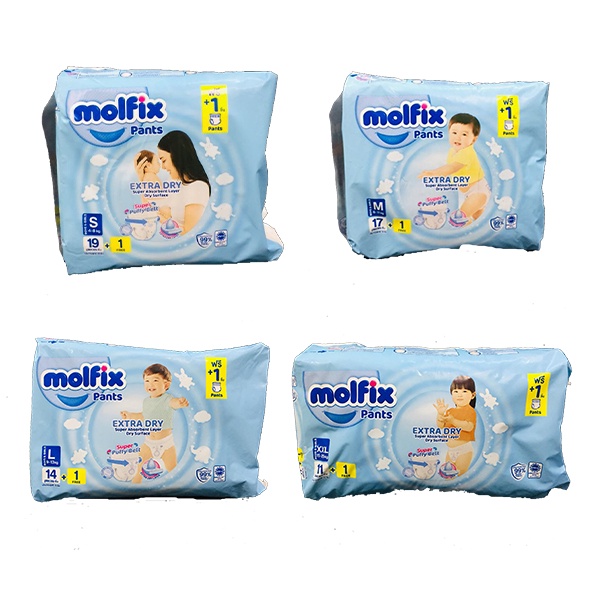 molfix Baby Diaper Pants MaleFemale (Small Pack) Shopee Philippines
