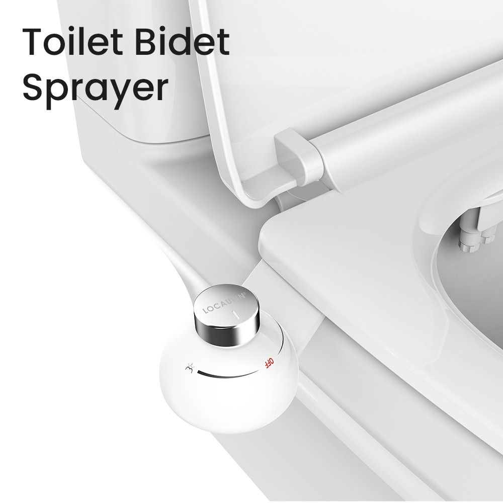 Hands Free Non Electric Bidet Toilet Seat Attachment Dual Nozzle Fresh