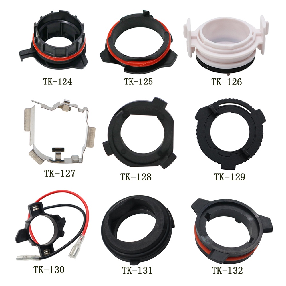 2PCS H7 H1 D2 LED Car Headlight Bulb Base Holder Adapter Socket for BMW ...