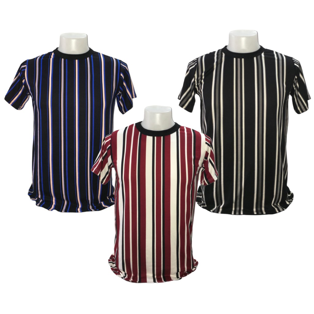 Vertical striped store t shirt mens