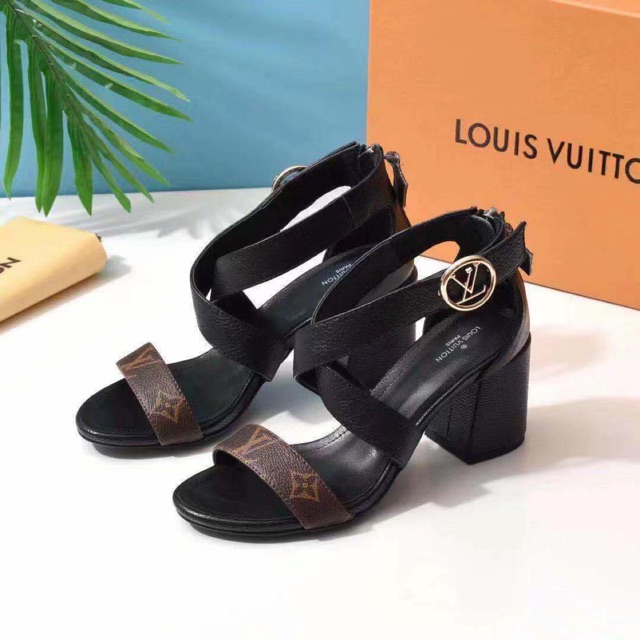 Louis vuitton high hot sale heel sandals