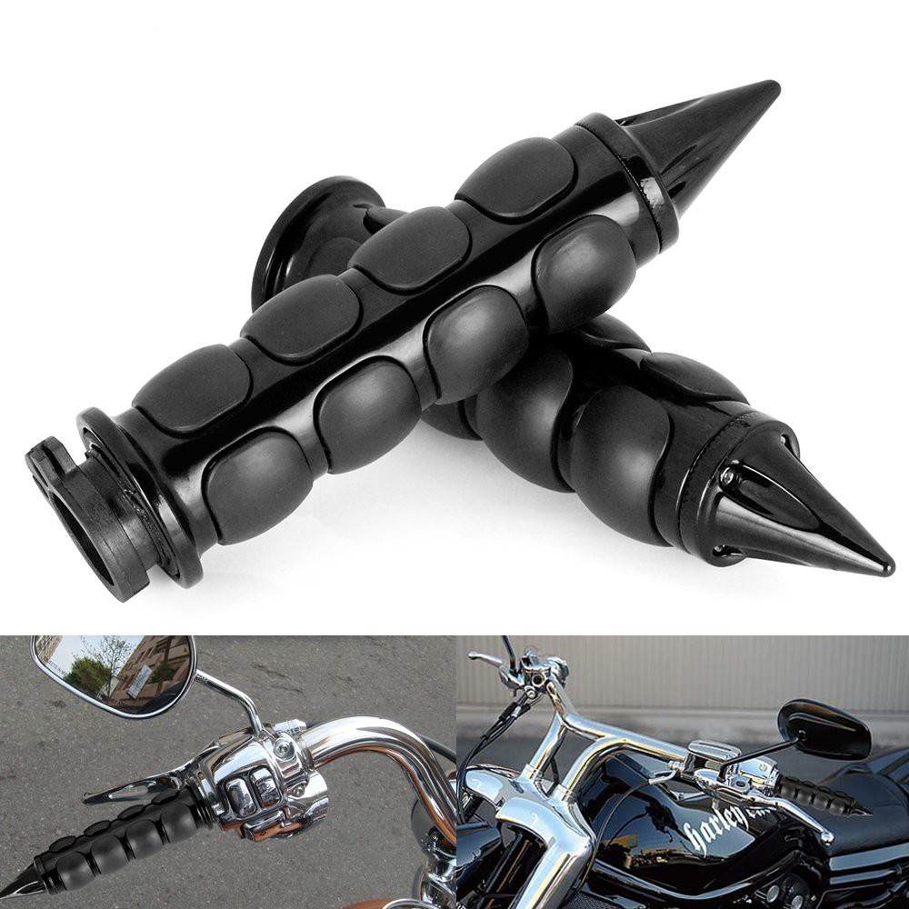 Bar End Motorcycle Rubber Hand Grips 7/8" Throttle Handlebar Shopee