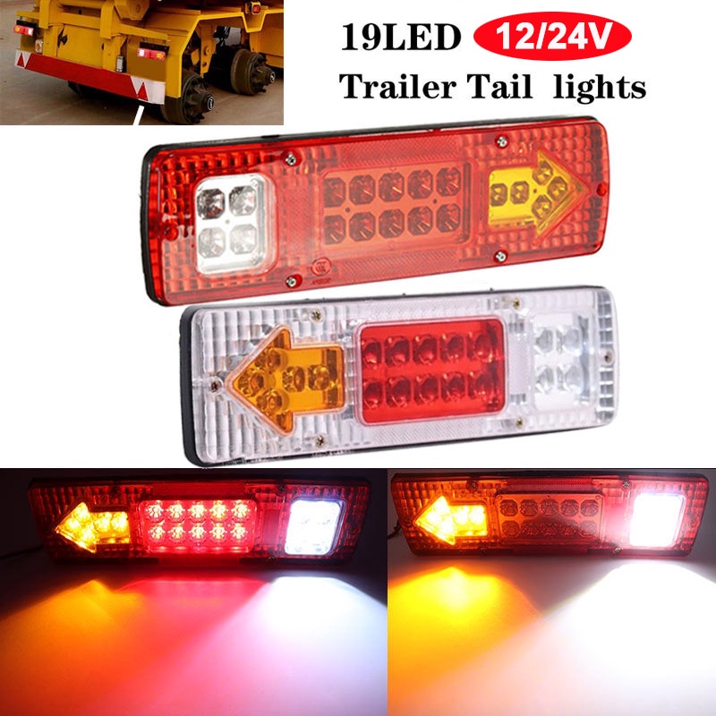 12/24V 19LED Car Truck Stop Light Brake Light Trailer Signal Lamp