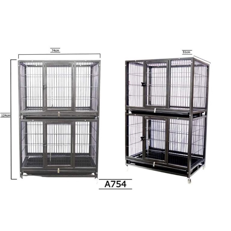 Double decker 2024 dog kennel