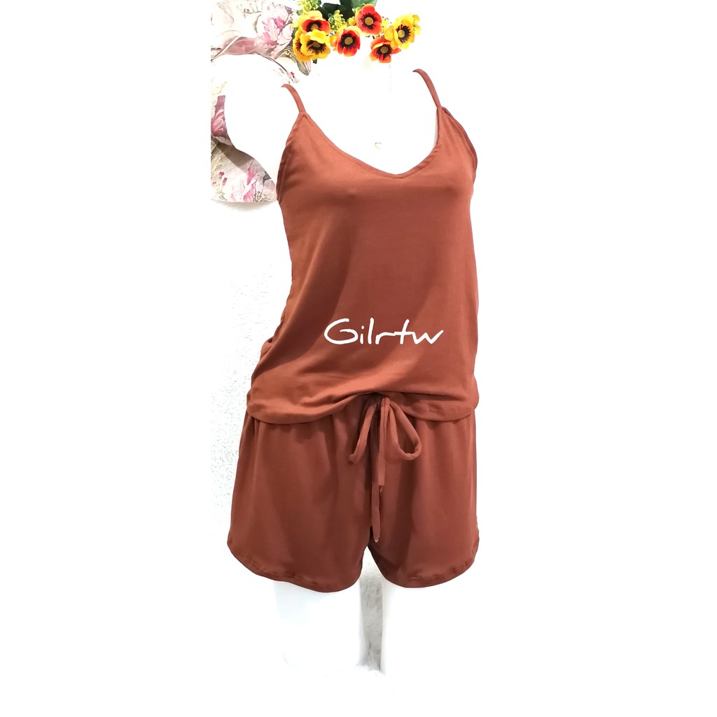 Pambahay Terno Top And Shorts For Women Stretchable Shopee Philippines