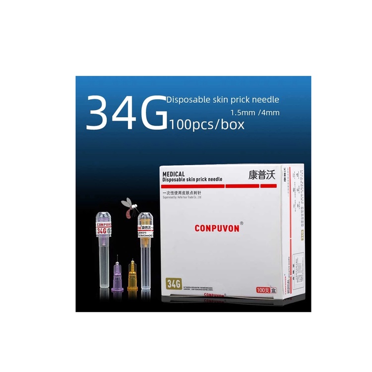 Disposable Painful Needle 34*1.5mm 34*4mm Pricking Sensation On Body