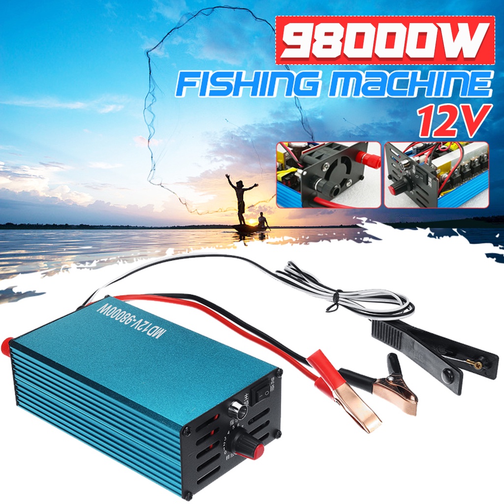 Ultrasonic Inverter 98000W DC 12V Blue Electric Fishing Machine Ultrasonic  Inverter High Power