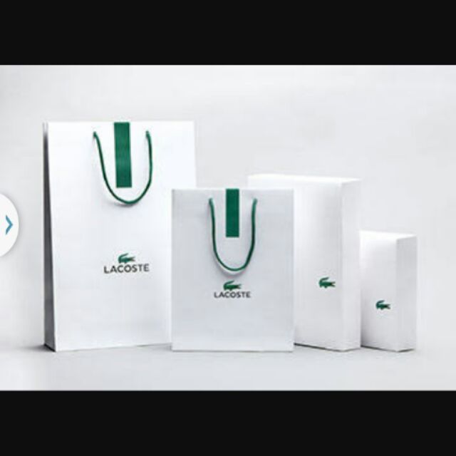 Lacoste paper bag for sale new arrivals