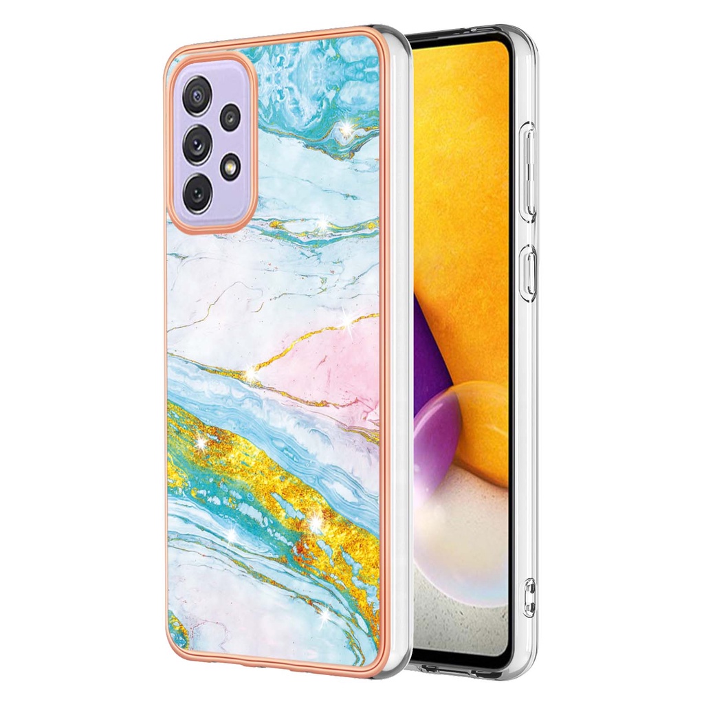 for Samsung A73 5G Case [Support Wireless Charging], IMD Marble