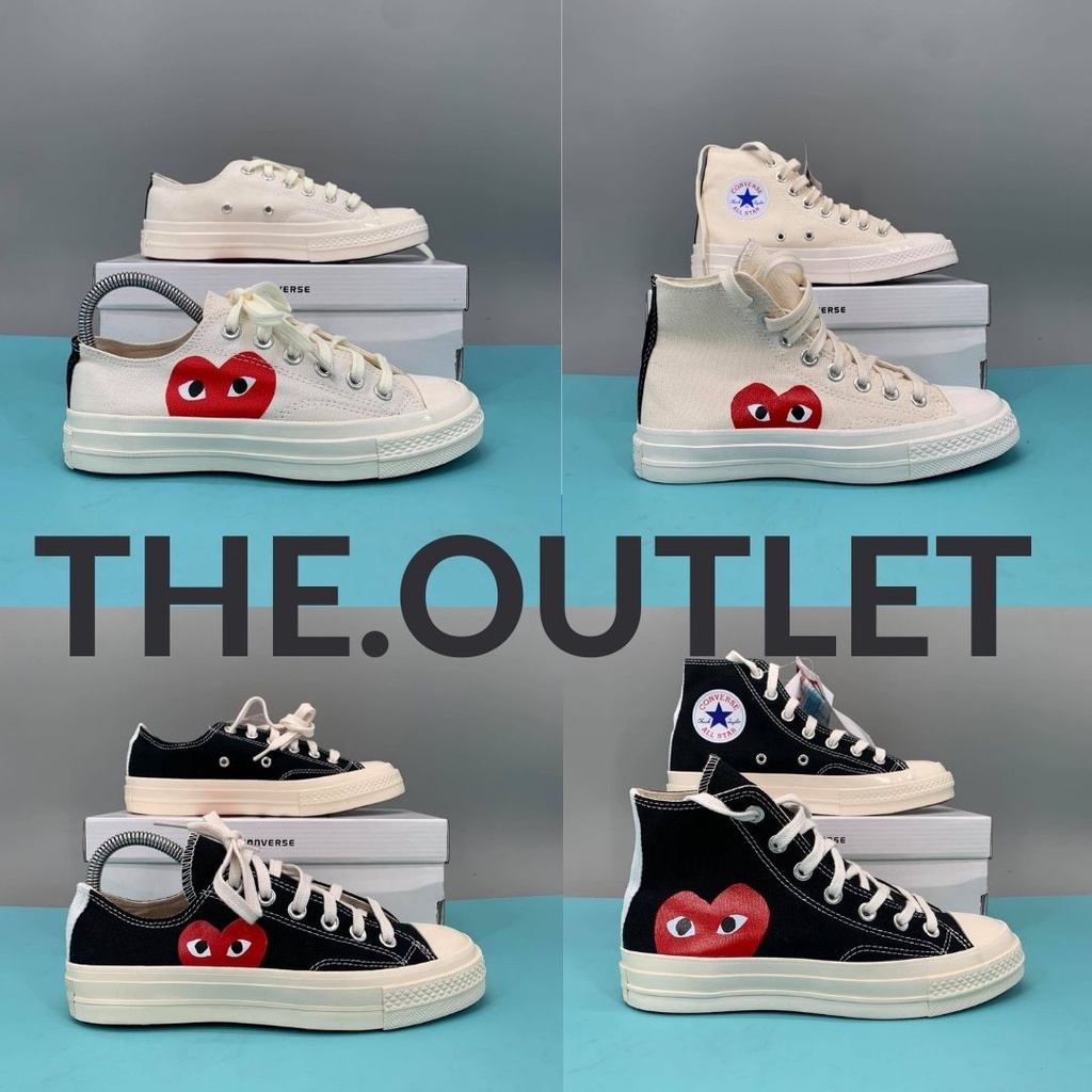 CDG LOW CUT AND HIGH CUT SHOES FOR MEN AND WOMEN | Shopee Philippines