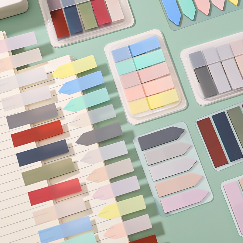 100 Sheets Colorful Index Stickers / Memo Notepad Sticky Notes Student ...