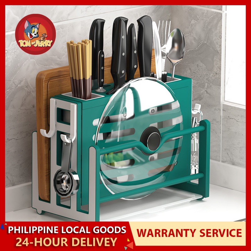 Knife Holder Multifunctional Cutting Board Integrated Kitchen Utensil ...