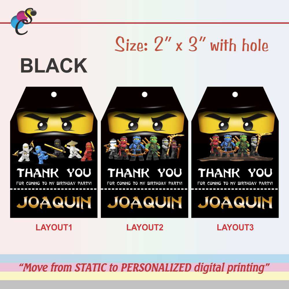 Lego Thank You Tags 