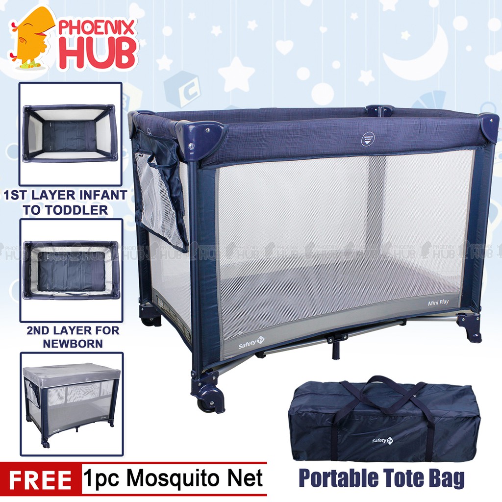 Phoenix Hub C55 B Safe 1st Baby Crib Nursery Playpen Portable and