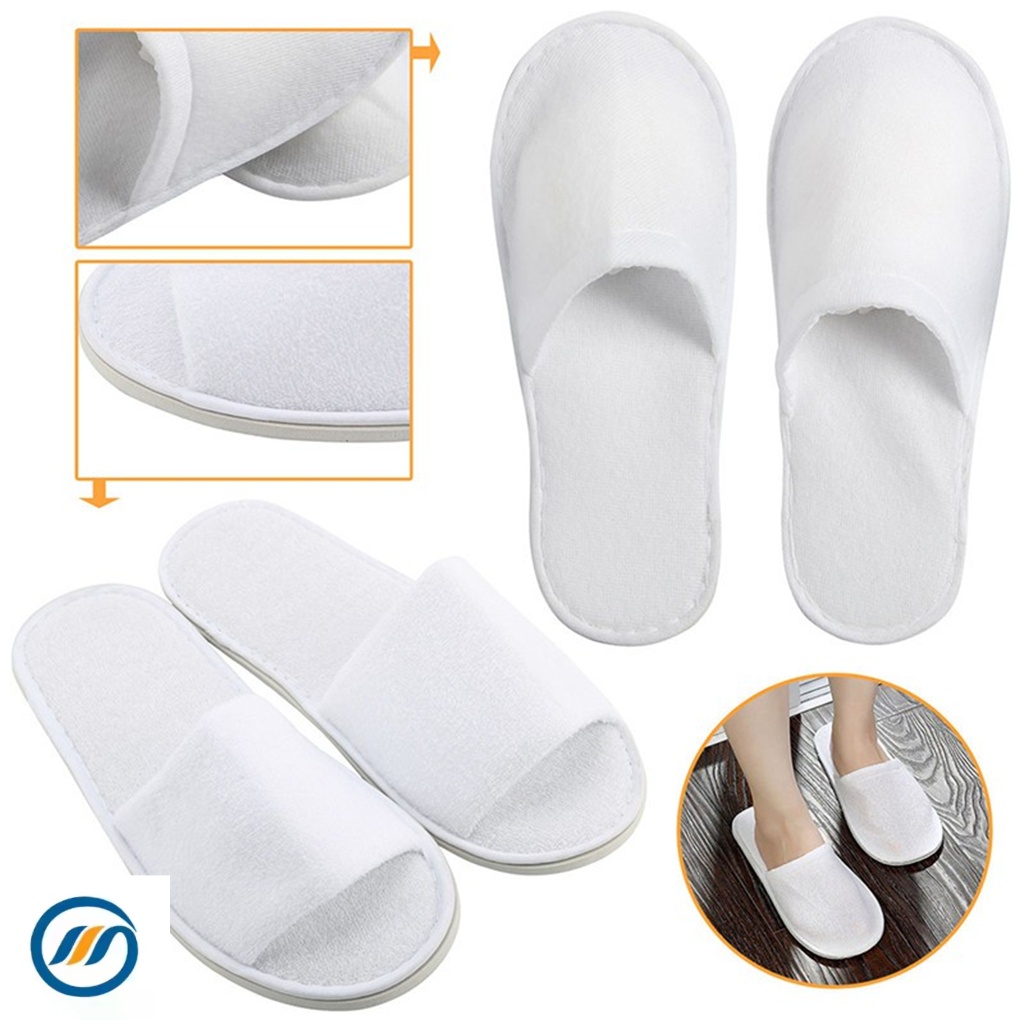 GM Towelling Open Closed Toe Hotel Slipper Spa Shoes Disposable