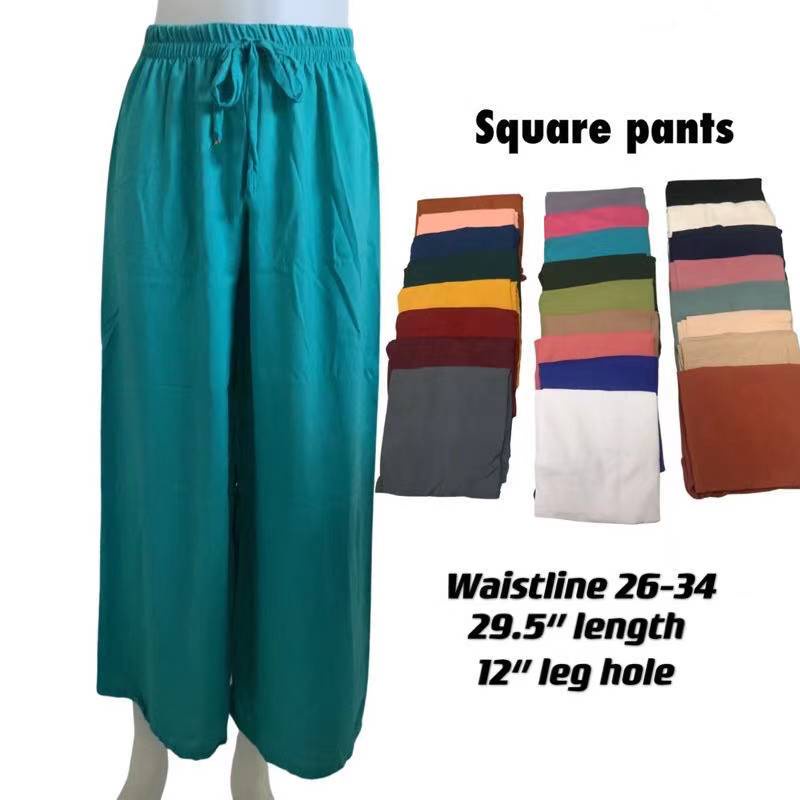 New Trendy Fashionable Square Pants Highwaist Long Pants Cullotes style Wide  Leg Women Bottom Loose Pants for women pants wide leg Assorted