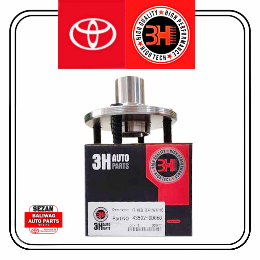 3H TOYOTA VIOS 1.3 1.6 2007-2012 YARIS 2007-2009 WHEEL HUB BEARING ...