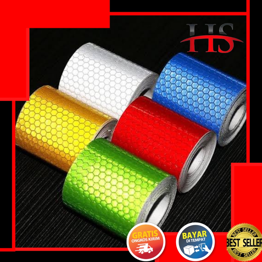 CAHAYA Reflector STICKER Reflector STICKER Car STICKER BOX STICKER Reflective Duct Tape Test
