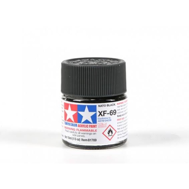 Tamiya Xf 69 Nato Black Hobby Flat Paint 10ml Shopee Philippines