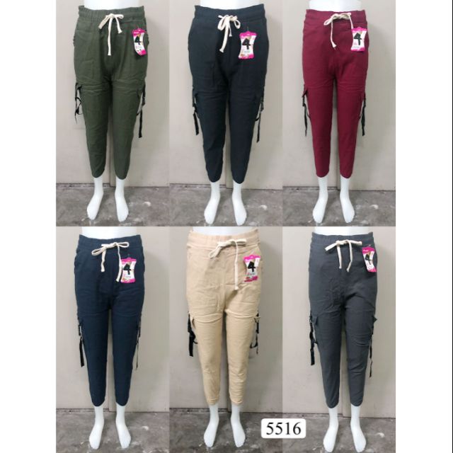 Korean Cargo pants for girls Side pocket v