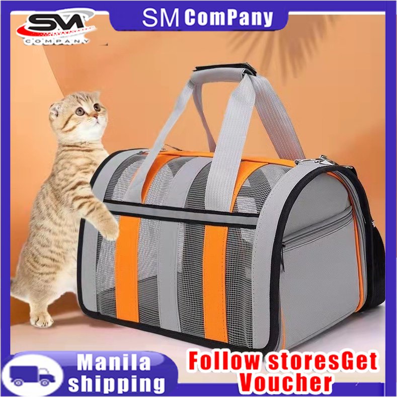 Pet carrier bag cat bag dog bag pet carrier portable mesh Breathable