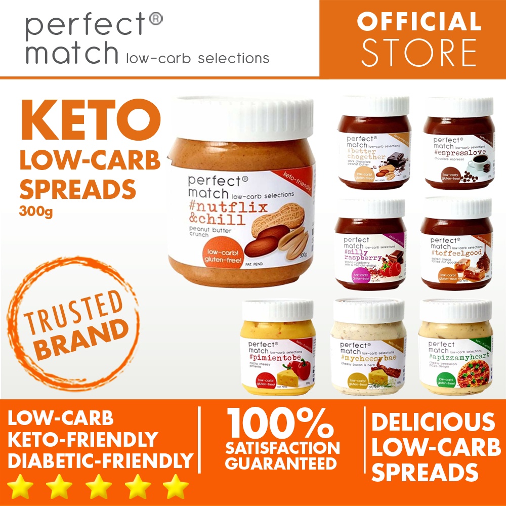 PerfectMatch Low-carb®l Keto Spreads l Sugar-free l Peanut Butter ...