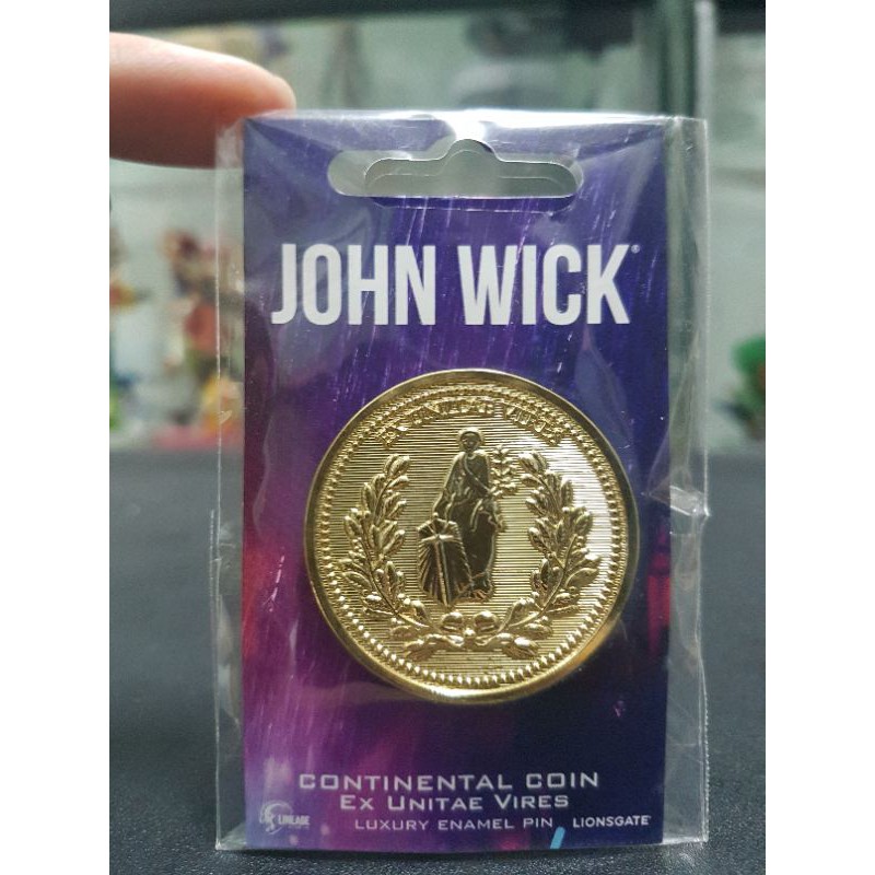 Authentic John Wick Continental Coin Enamel Pin Shopee Philippines