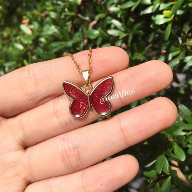 Shopee butterfly deals necklace