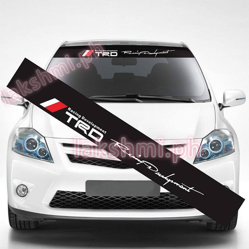 Car Sticker TRD Racing TOYOTA Auto Front Windshield | Shopee Philippines
