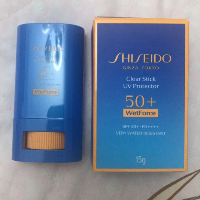 Shiseido Clear Stick Uv Protector Spf50 Wetforce Shopee Philippines