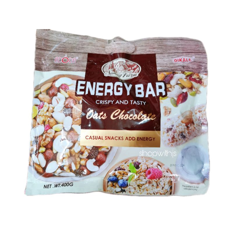 Adora Energy Bar Oats Chocolate Crispy and Tasty 400g Shopee Philippines