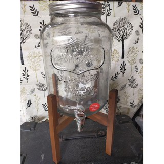 8L Yorkshire Vintage Mason Jar Glass Juice Dispenser (Metro Manila