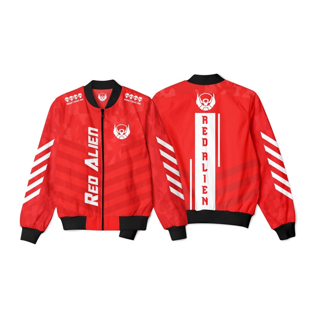 Bomber GAMING Jacket RED ALIEN LIMITED EDITION PREMIUM/BTR RA/Latest