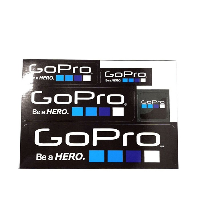 GOPRO LOGO STICKER SET (BLACK BACKGROUND / WHITE BACKGROUND) | Shopee ...