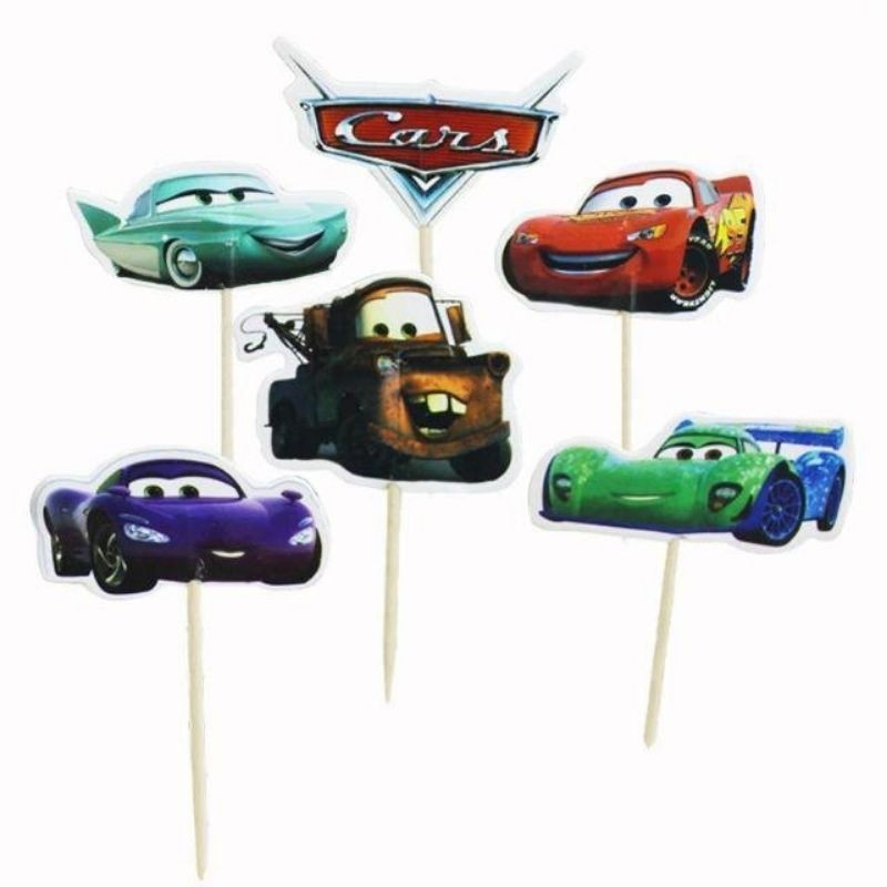 Racing Cars Lightning McQueen Traffic Signs Theme Birthday Cake ...