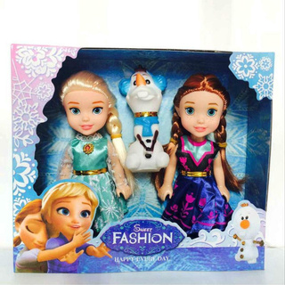 Disney Frozen 55CM Plush Dolls Fashion Gift Sweet Cute Girl Toy Sofia Belle  Princess Snow Queen Anna Elsa Doll Plush Girl Toys