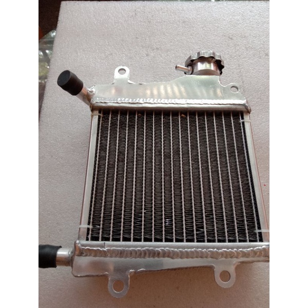 RACING RADIATOR SILVER/BURNING BLUE ALLOY YAMAHA NMAX155/AEROX 155 MVR1 ...