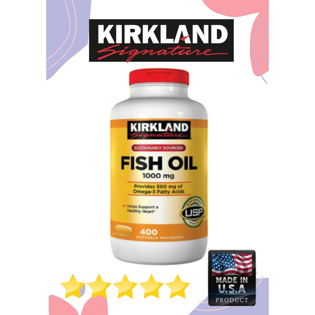 Kirkland fish oil 1000 mg 400softgels Shopee Philippines