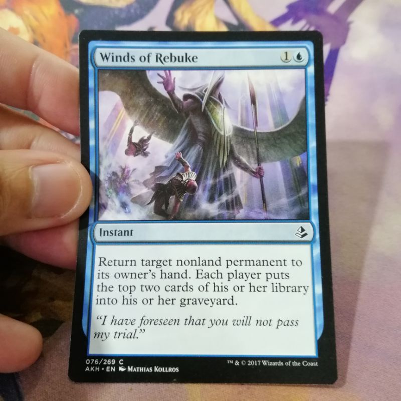 1 Winds of rebuke AMK amonkhet MTG card magic commander | Shopee ...