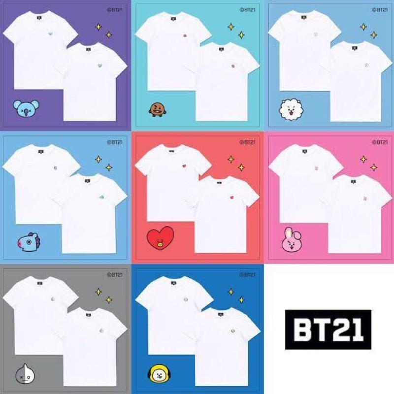 BT21 x Hunt Innerwear Shirts White Shopee Philippines