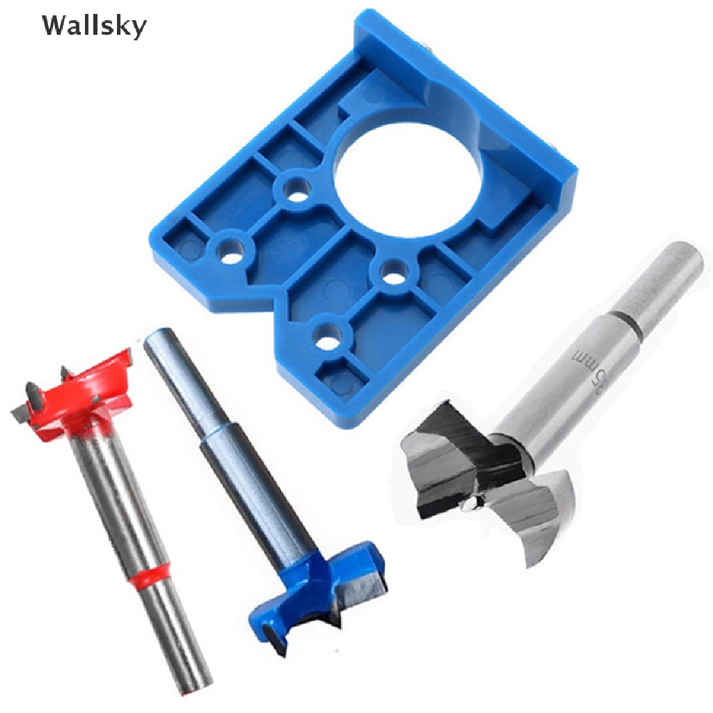 GOARDLODA Hinge Drilling Jig Kit - 35mm Concealed Hinge Guide With Drill Bits For Cabinet, Door & Cupboard Mounting