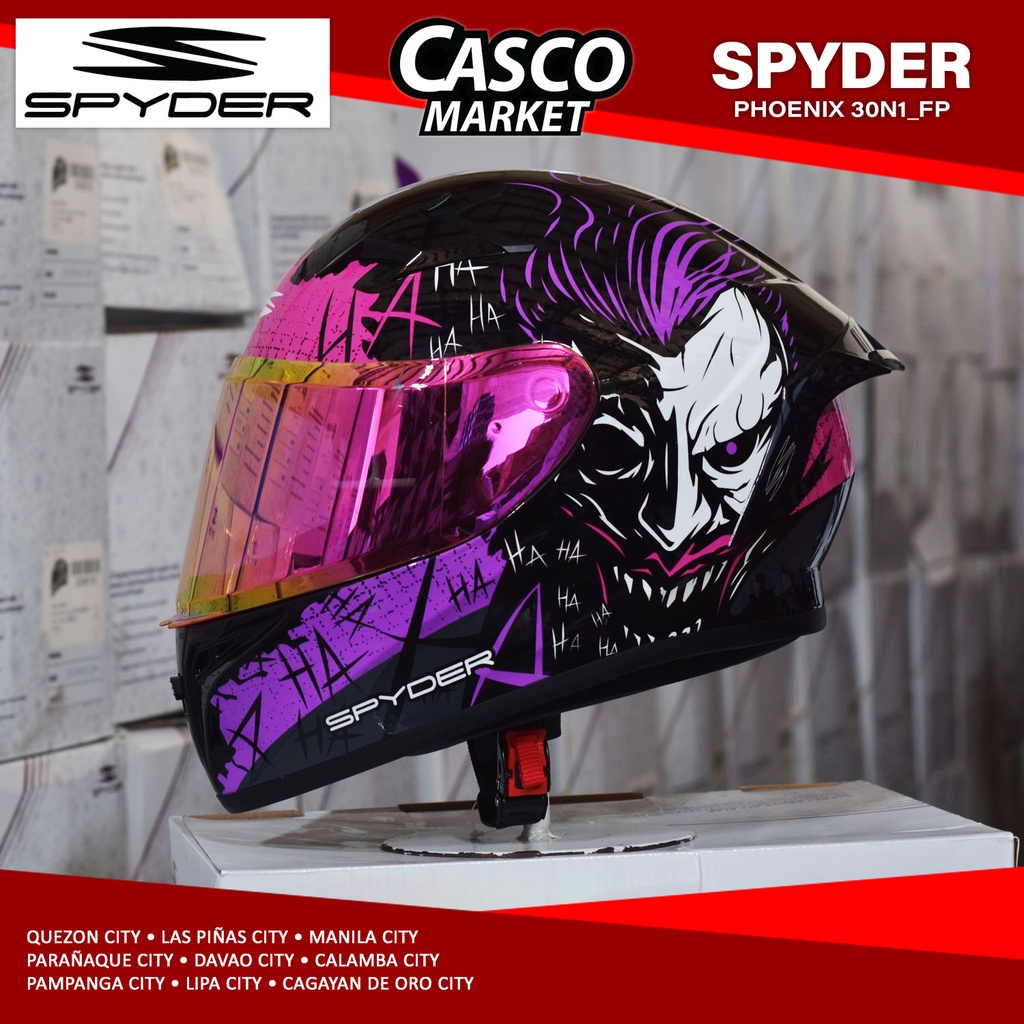 Joker Helmet Spyder Phoenix Joker Spyder Joker Helmet Harley Quinn